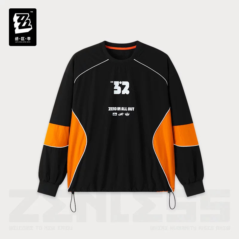 ZZZ STUDIO 2026AW 배색 풀오버, 오렌지·블랙 · 상품 이미지·시리즈 상세