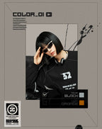 ZZZ STUDIO 2026AW 배색 풀오버, 오렌지·블랙 · 상품 이미지·시리즈 상세