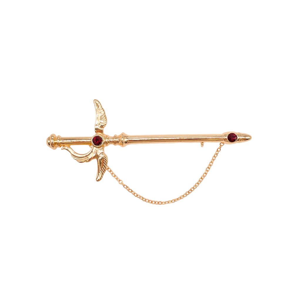 카드캡터 사쿠라 공식 정품 굿즈 검 브로치 - 클램프 25주년 전시회 시리즈 -