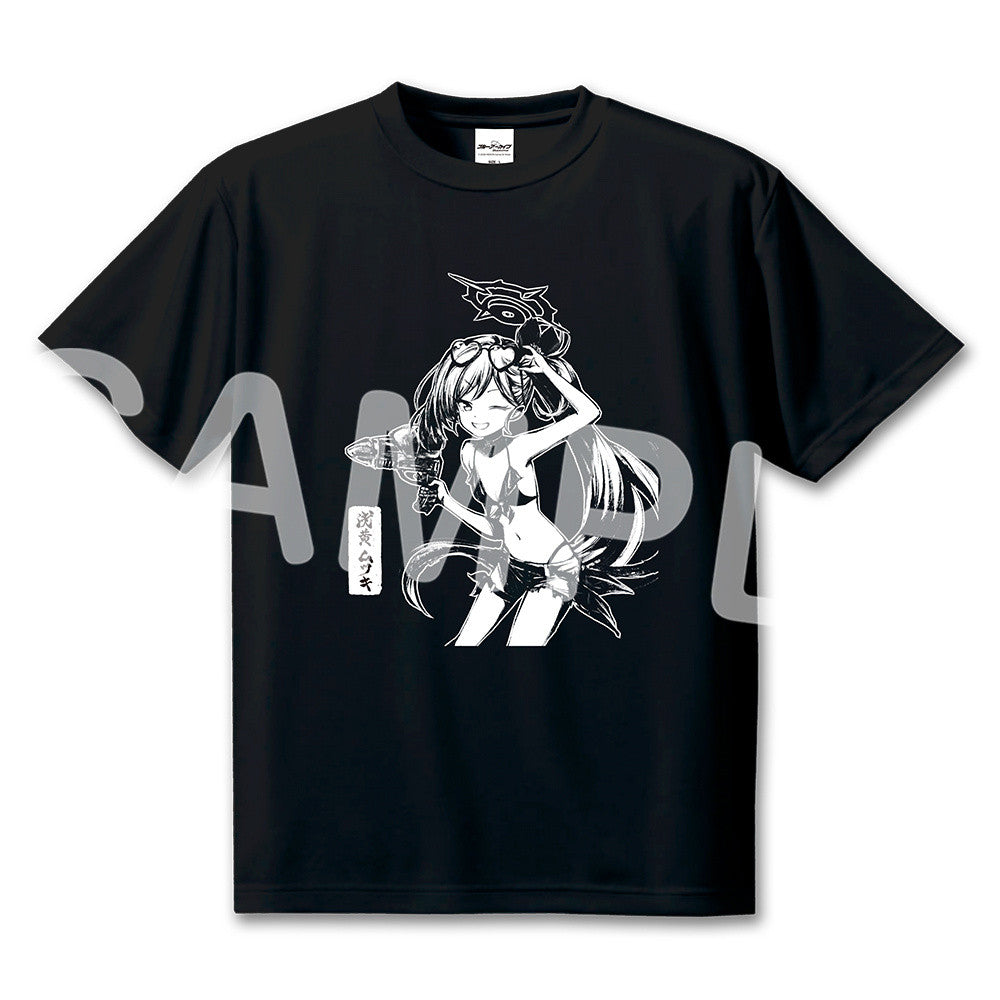 Blue Archive — Mutsuki Ink Wash T-Shirt — TSUTAYA POPUP SHOP Problem Solver 68