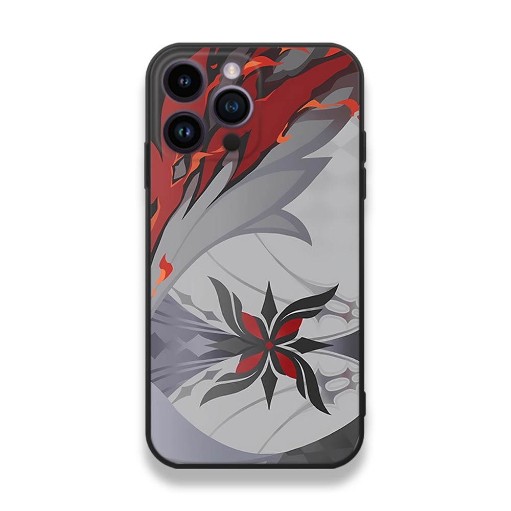 원신 폰케이스 아를레키노 핸드폰 케이스 강화유리 iPhone 15 Pro