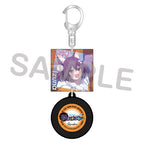 Blue Archive — Izuna Record-Shaped Acrylic Keychain — DJ fes. Tour