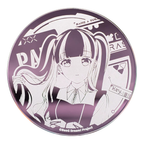 PAREO mirror button badge: silver line art of PAREO on purple-pink, with the RAS logo and "Key."