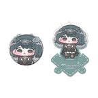 Punishing: Gray Raven — Helentine: Anhon Squishy Badge & Acrylic Keychain Set — Puffy Cheeks Theme