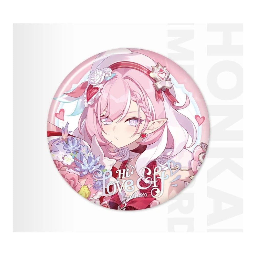 Honkai Impact 3rd Elysia Hi♪ Love Elf — 58 mm Badge — view 1
