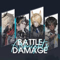 명일방주 동인 굿즈 Battle Damage 시리즈 엘리시움 총웨 쏜즈 무에나 뱃지 색지 티켓