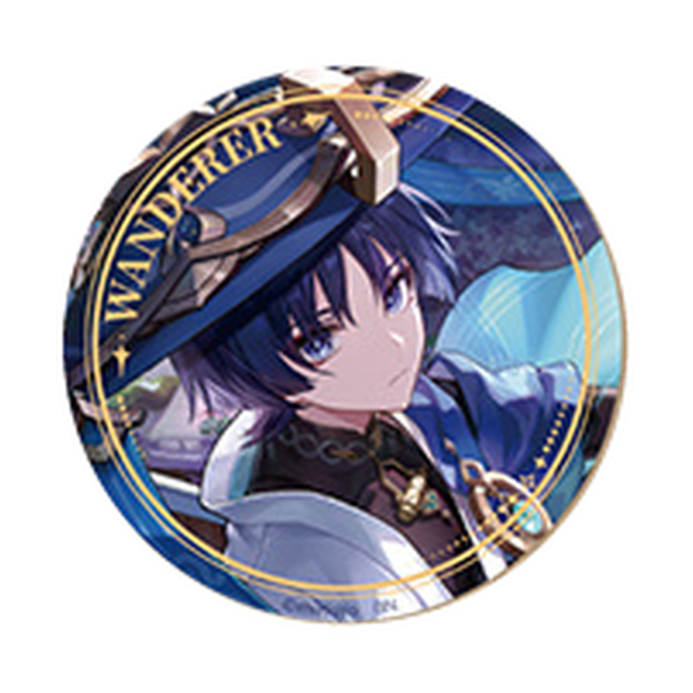 Genshin Impact — Wanderer Ichiban Kuji 2026 I Prize Double Glitter Button Badge