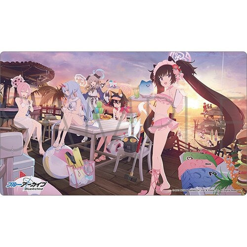 블루 아카이브 공식 정품 장패드 마우스 패드 출장! 백야당 바다의 집 프랜차이즈 계획