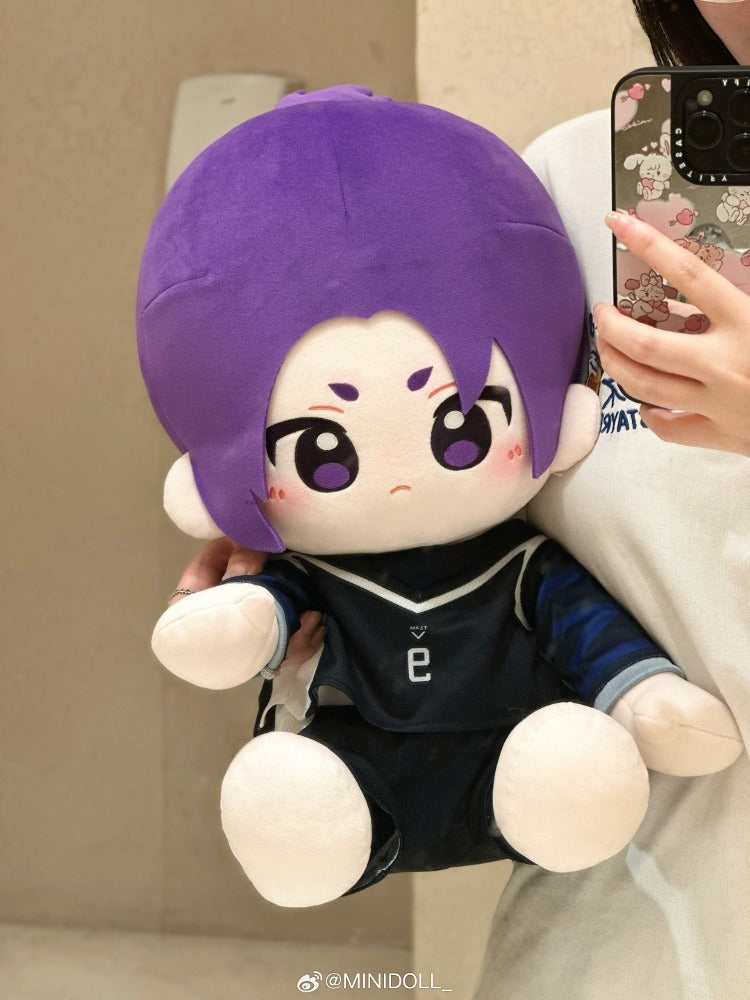 블루 록 공식 정품 굿즈 미니돌 40cm fufu  앉은 누이 인형 - 미카게 레오 블루록