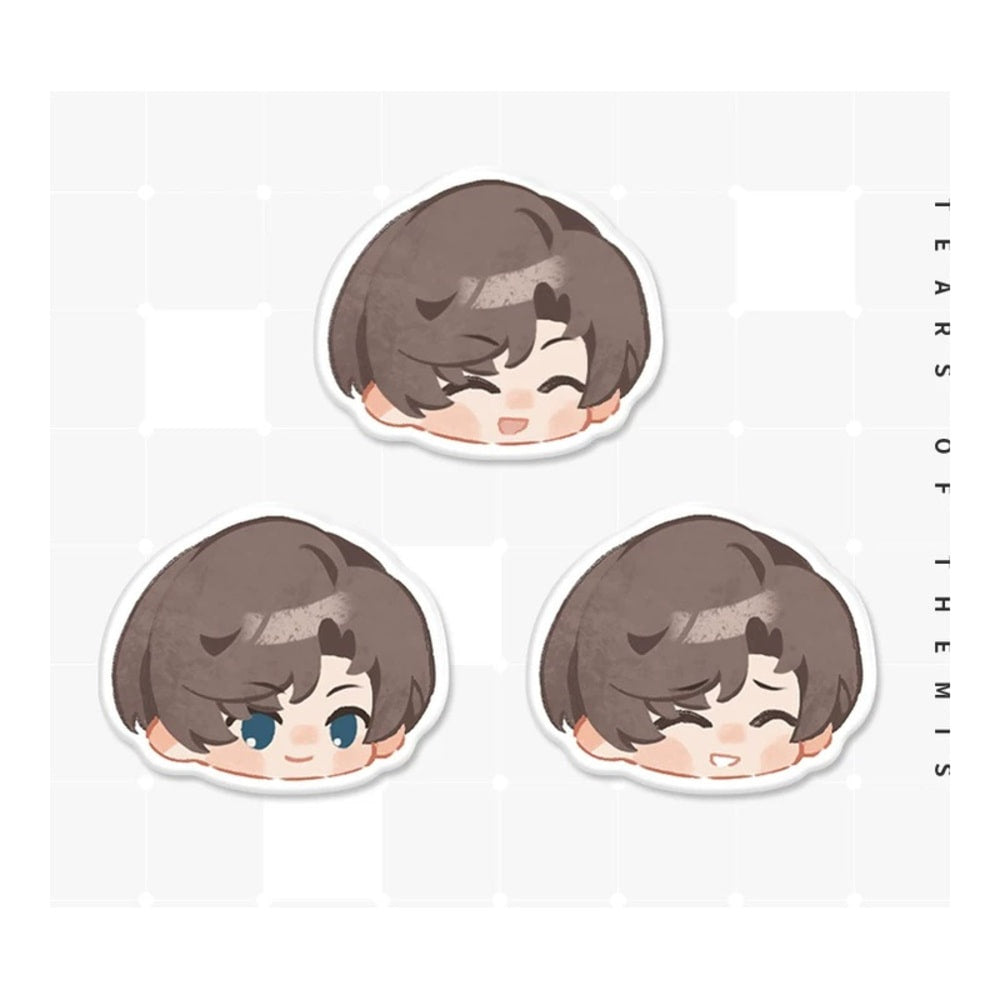 未定事件簿 左京静真 陶器ミニキャラマグネット A＋B＋Cセット（画像1）