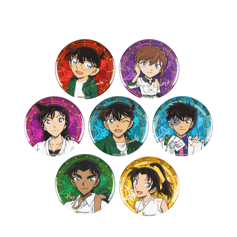 명탐정 코난 공식 정품 굿즈 100만 달러의 펜타그램 오릉성 캔 뱃지  - 코난 아이 란 신이치 괴도 키드 헤이지 카즈하