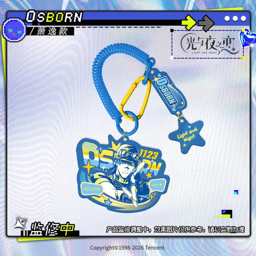 Light and Night — Evan Acrylic Keychain — Millennium Time Zone Series