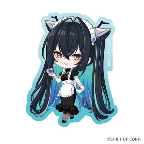 勝利の女神：NIKKE × and GALLERY コラボカフェ第2弾 トレーディングダイカットステッカー（全6種・ランダム1種） · 1