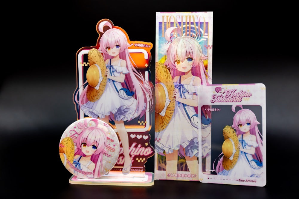 블루 아카이브 동인 굿즈 드레스 호시노 아크릴 스탠드 티켓 뱃지 태피스트리