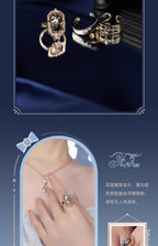 Genshin Impact: Furina Impression Theme Layered Ring Set - Crown Style