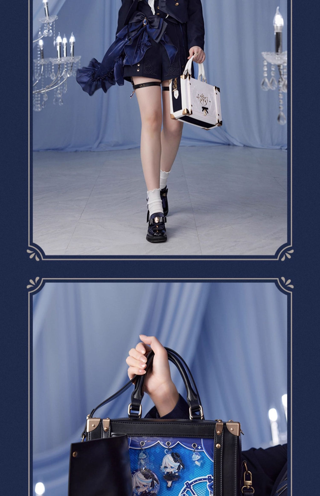 Genshin Impact: Furina Impression Series Ribbon Baguette Bag