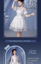 Genshin Impact: Furina Impression Theme Corset Bustier Dress - Navy
