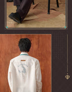 Honkai: Star Rail: Aventurine Impression Theme Striped Shirt - Green