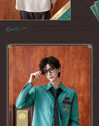 Honkai: Star Rail: Aventurine Impression Theme Striped Shirt - Green