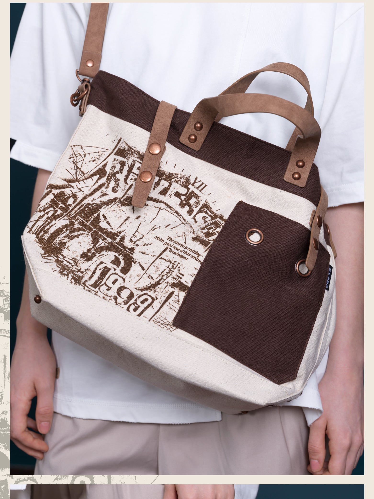 Reverse: 1999: Gcores Industries Collab - Rain & Thread Retro Tote & Cross Bag