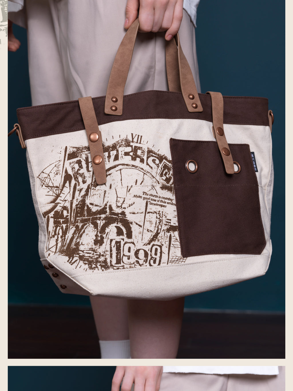 Reverse: 1999: Gcores Industries Collab - Rain & Thread Retro Tote & Cross Bag