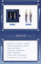 Genshin Impact: Furina Impression Theme Ribbon Bead Ear Clips