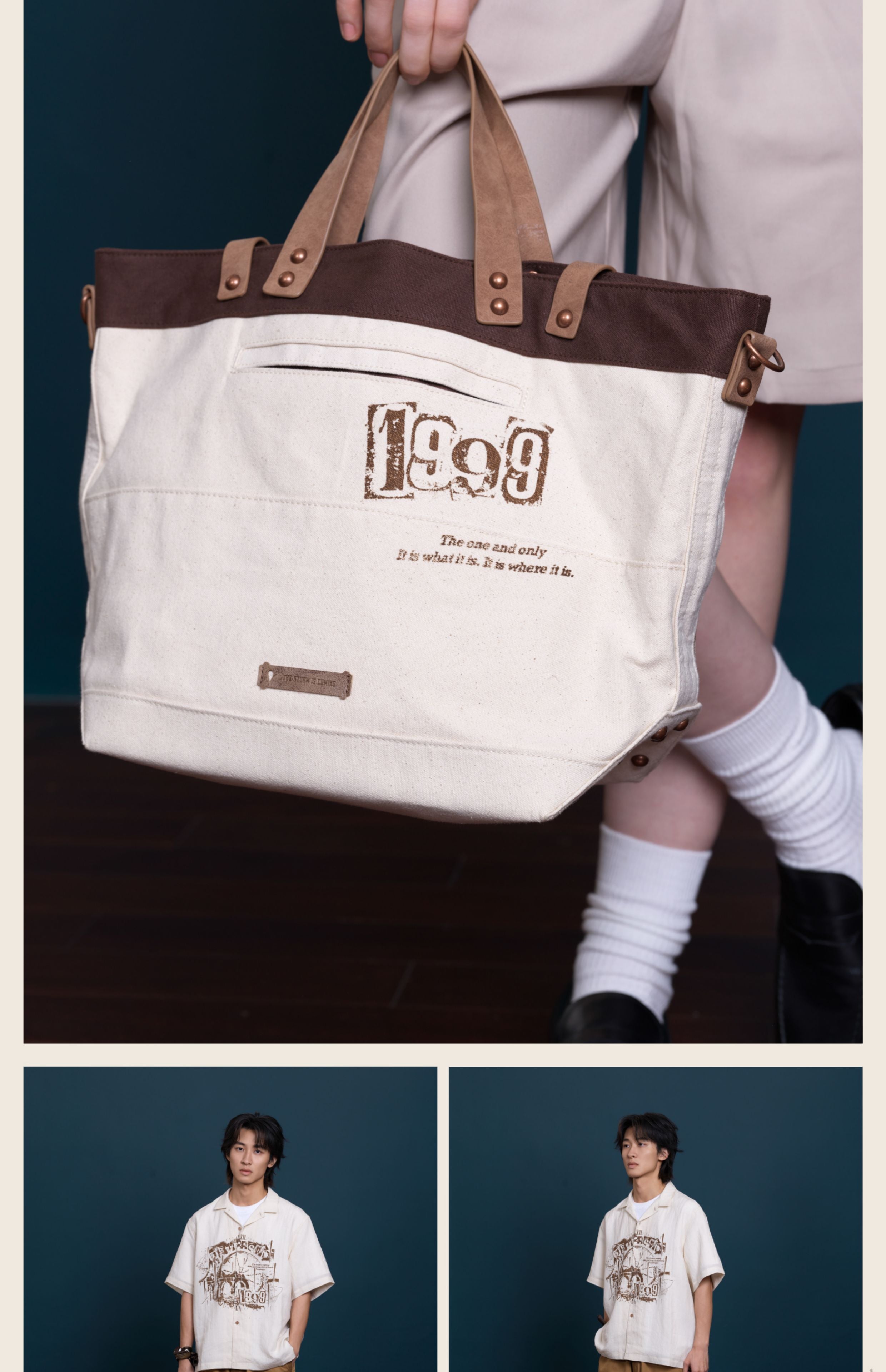Reverse: 1999: Gcores Industries Collab - Rain & Thread Retro Tote & Cross Bag