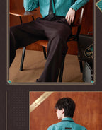 Honkai: Star Rail: Aventurine Impression Theme Striped Shirt - Green
