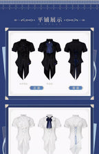 Genshin Impact: Furina Impression Theme Waistline Shirt - Black