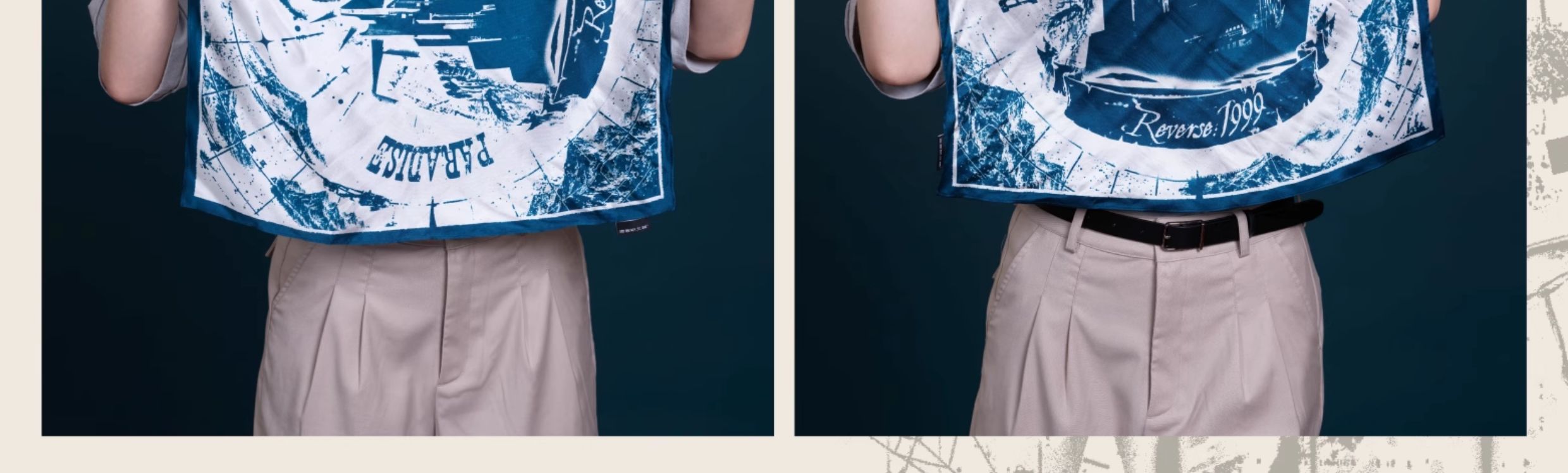Reverse: 1999 x GCORES Industries Silk Print Scarf - 6 Edition