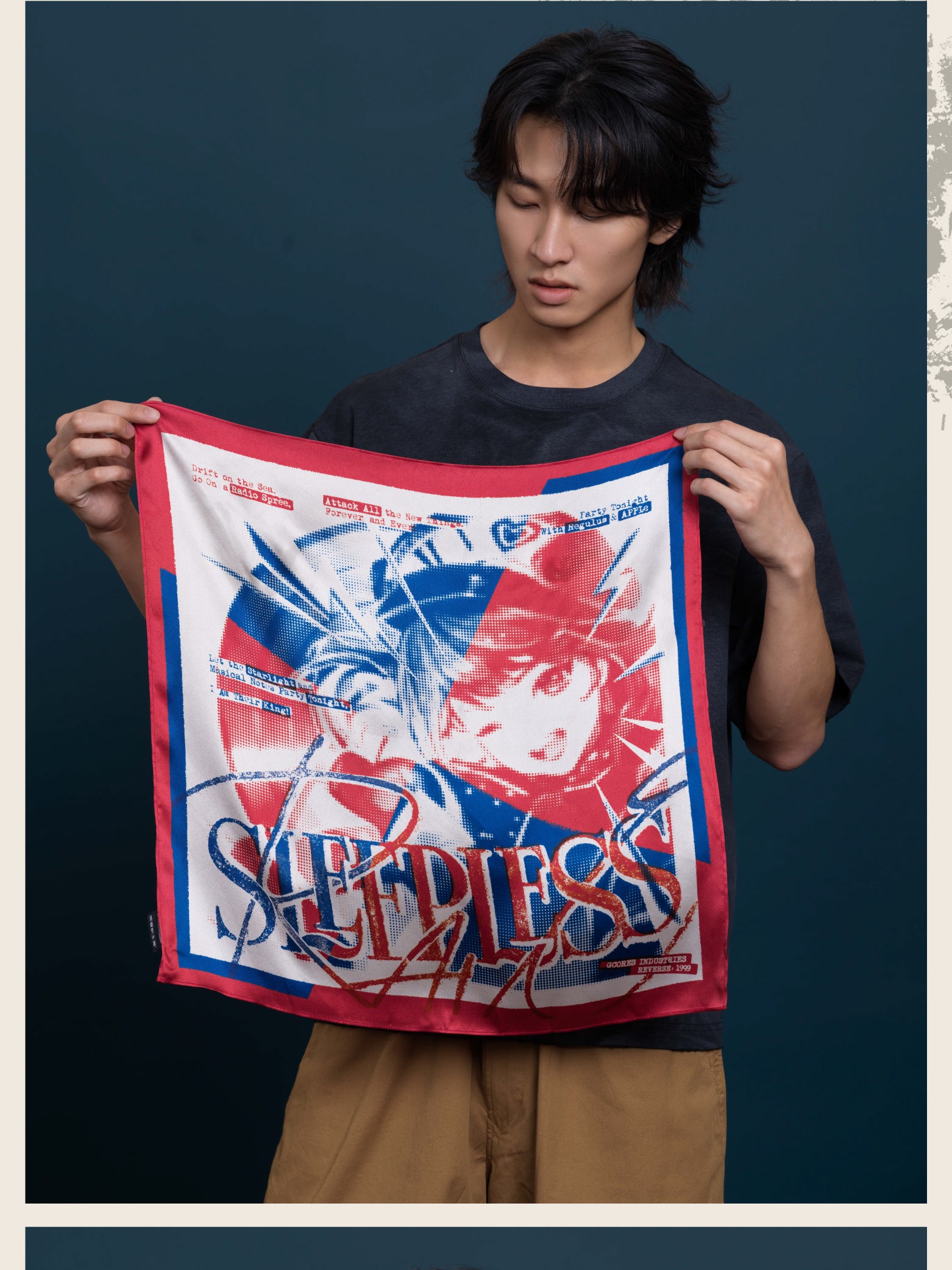 Reverse: 1999 x GCORES Industries Silk Print Scarf - 6 Edition