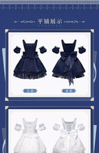 Genshin Impact: Furina Impression Theme Corset Bustier Dress - Navy