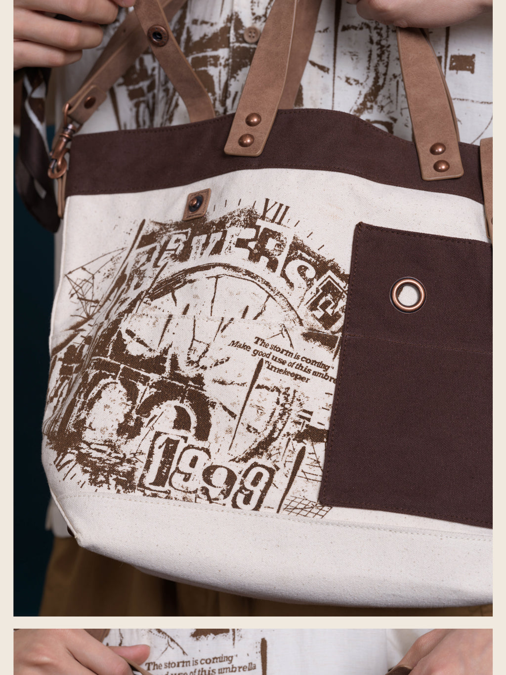 Reverse: 1999: Gcores Industries Collab - Rain & Thread Retro Tote & Cross Bag