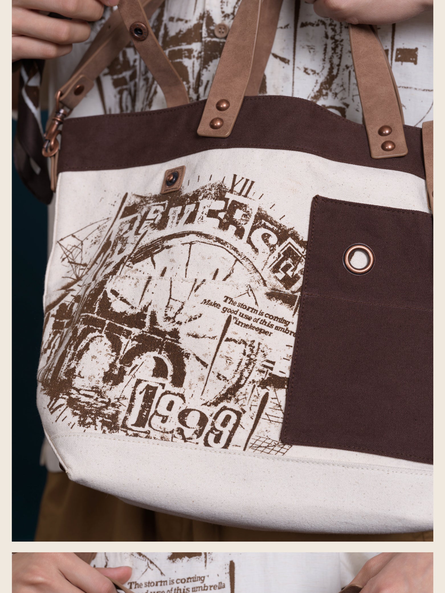 Reverse: 1999: Gcores Industries Collab - Rain & Thread Retro Tote & Cross Bag