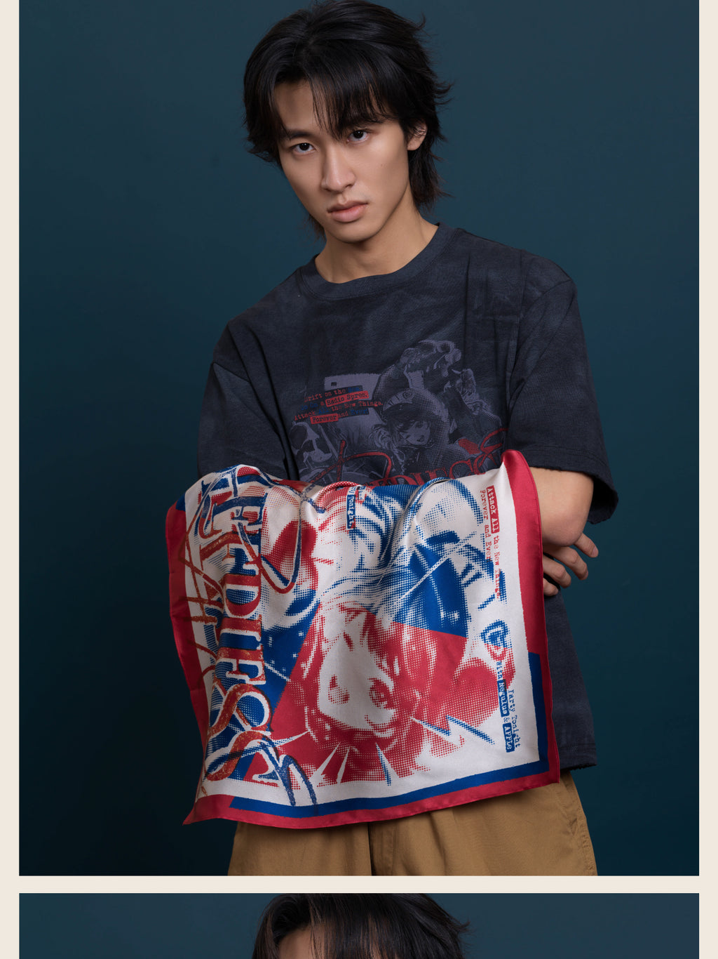 Reverse: 1999 x GCORES Industries Silk Print Scarf - 6 Edition