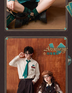 Honkai: Star Rail: Aventurine Impression Theme Striped Shirt - Green