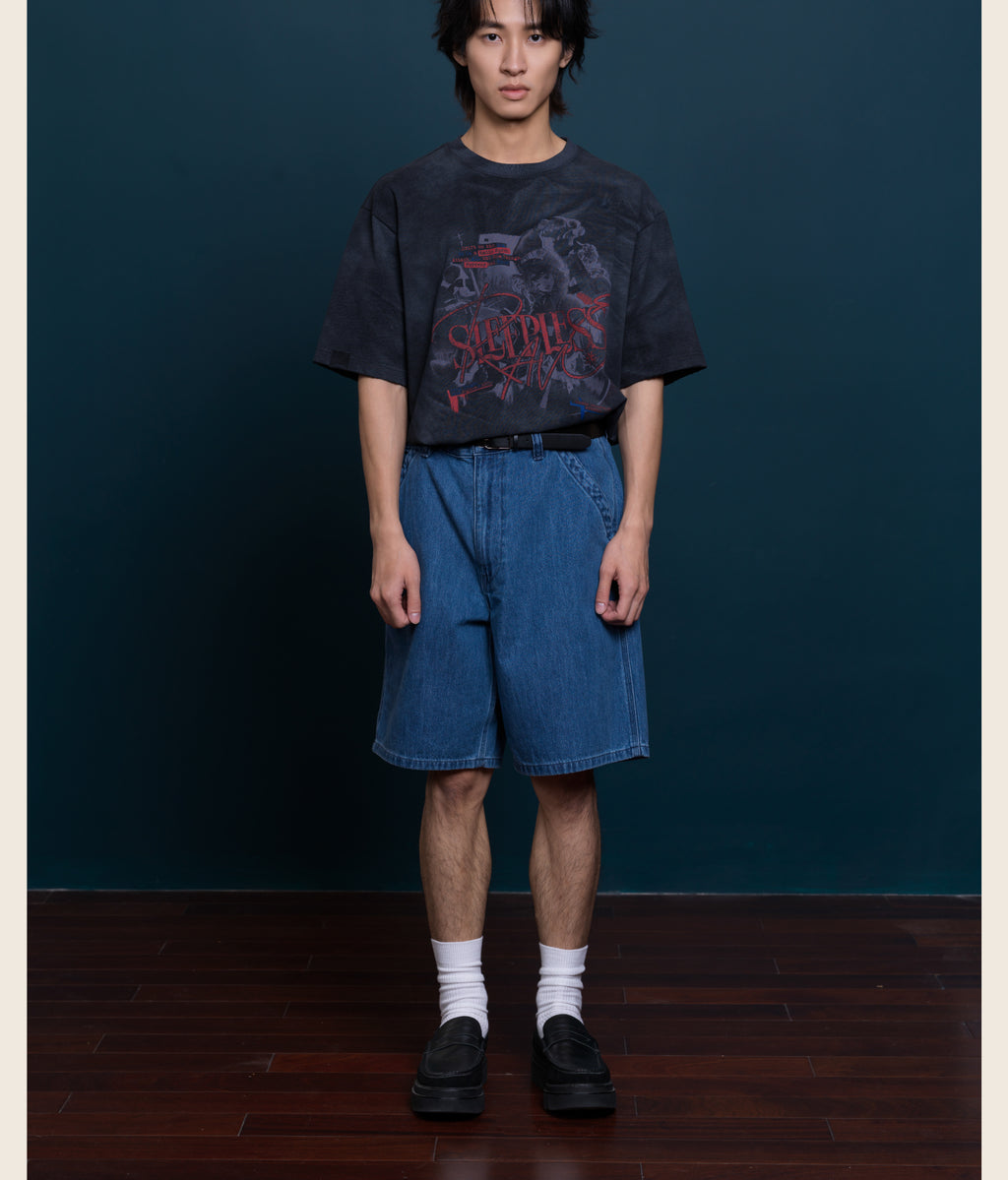 Reverse: 1999: Regulus & Apple Vintage Print T-shirt - GEEKCOOK Collab
