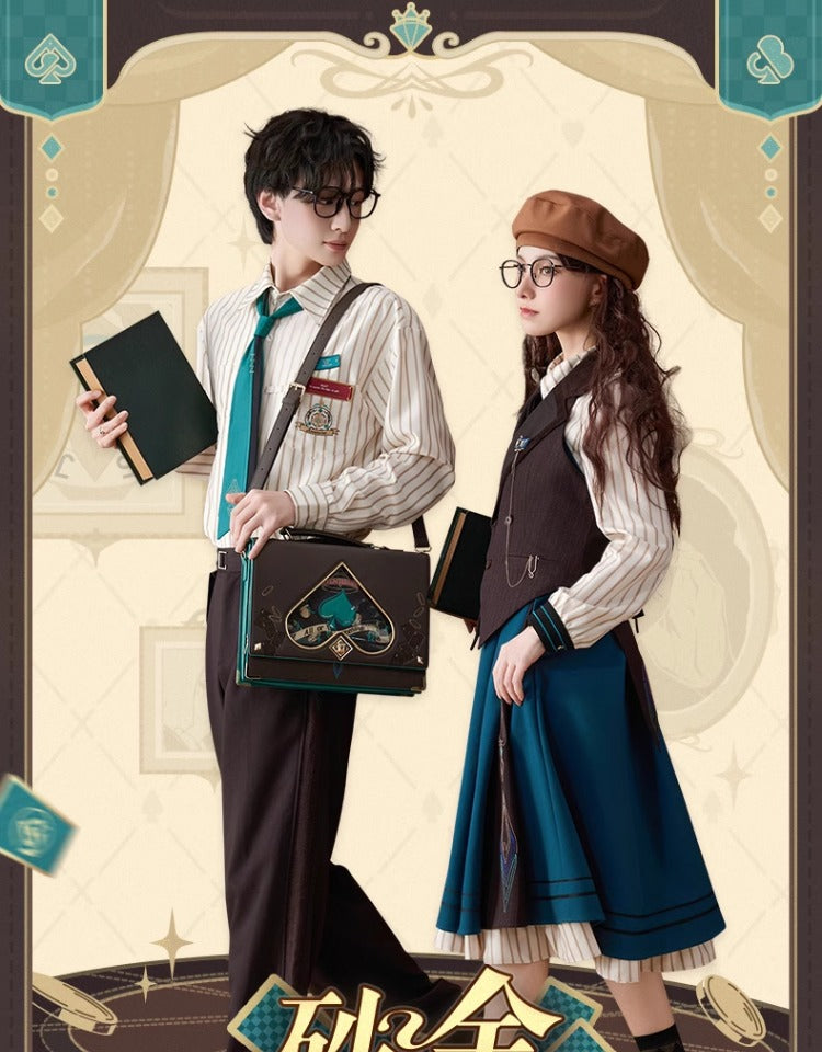 Honkai: Star Rail: Aventurine Impression Theme Stripe Shirt - Ivory