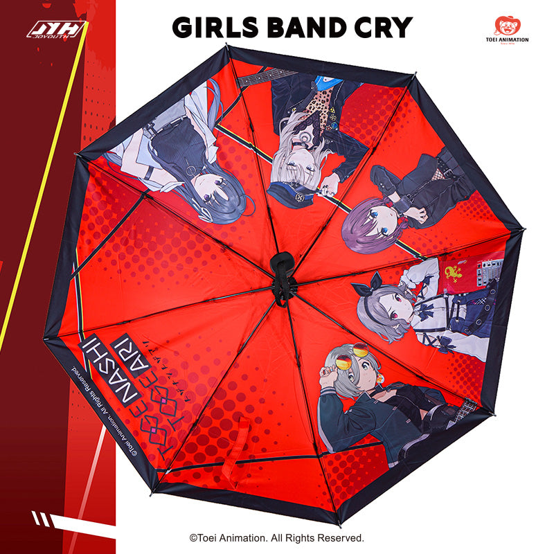 Girls Band Cry: Togenashi Togeari Folding Umbrella - Type B (Band Ver.)