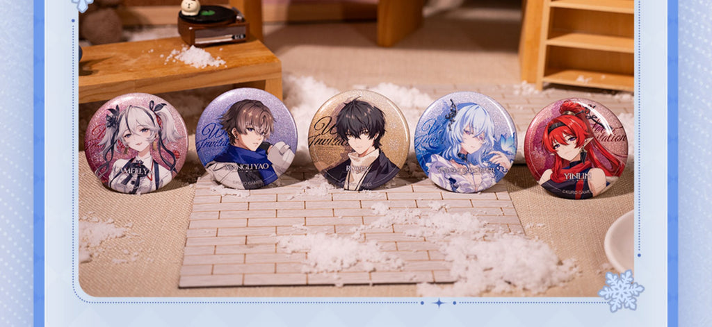 Wuthering Waves: Male Rover Can Badge - Winter Invitation Ver