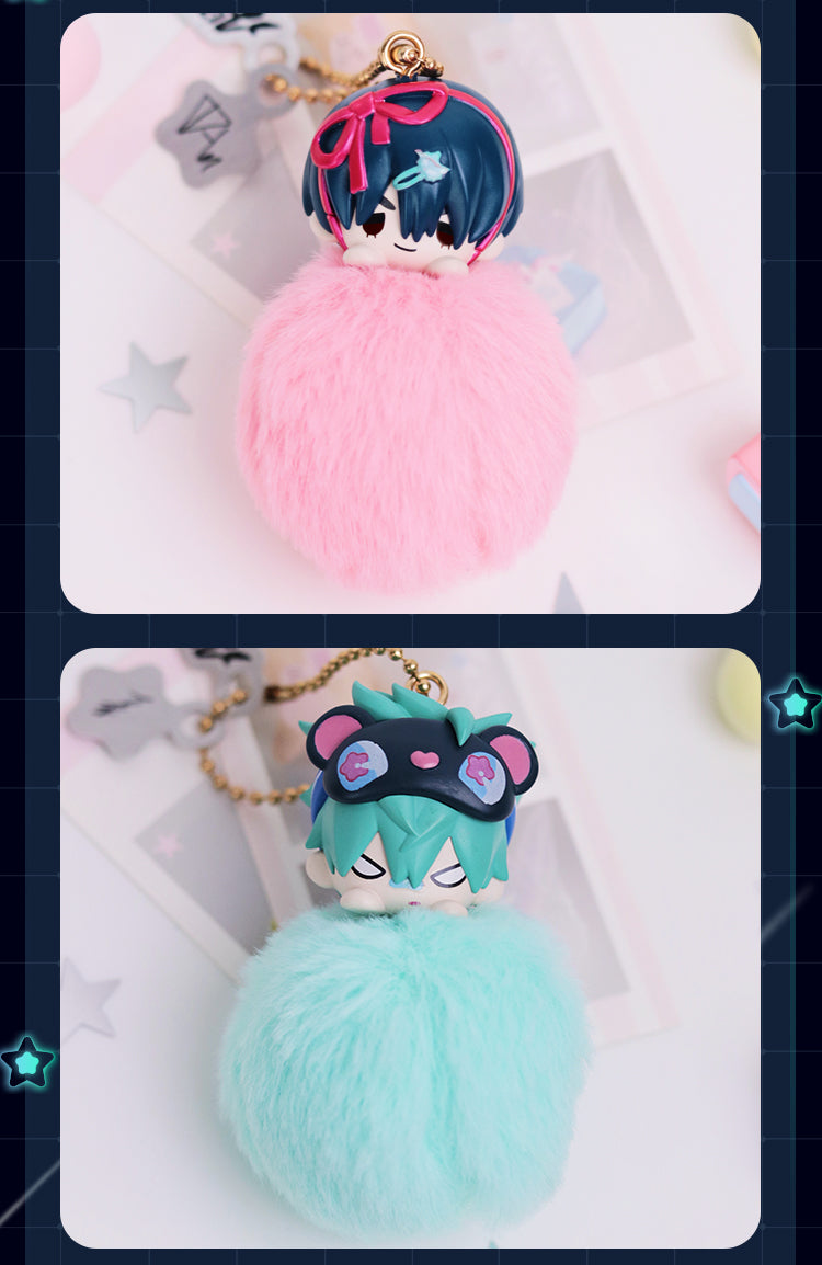 Alien Stage: Ivan Fluffy Pom-Pom Keyring - Chibi Ver