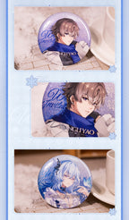 Wuthering Waves: Camellia Tin Badge - Winter Invitation Series