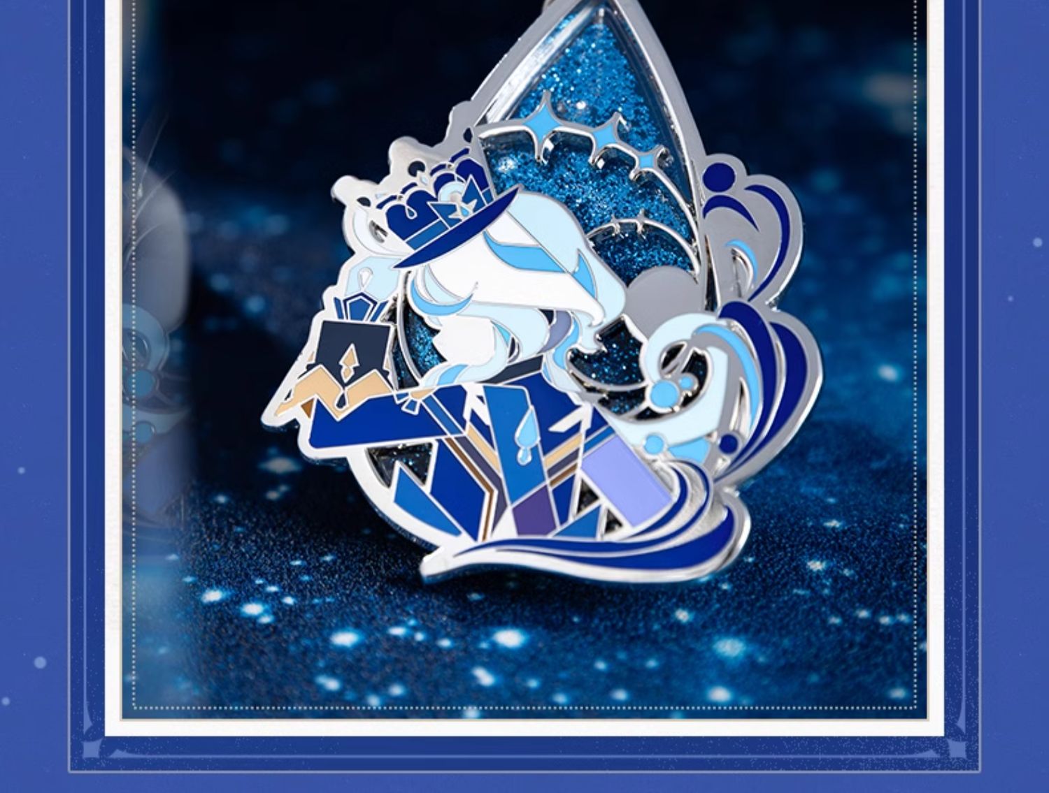 Genshin Impact: Furina Metal Pendant Keychain - Unending Solo Dance Ver