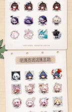 Honkai: Star Rail: Pom-Pom Exhibition Q-Version Sticker Pack - Feixiao & Moze