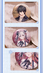 Wuthering Waves: Camellia Tin Badge - Winter Invitation Series