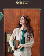 Honkai: Star Rail: Aventurine Impression Theme Stripe Shirt - Ivory