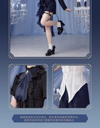 Genshin Impact: Furina Impression Theme Short-Sleeved Waistline Shirt - White