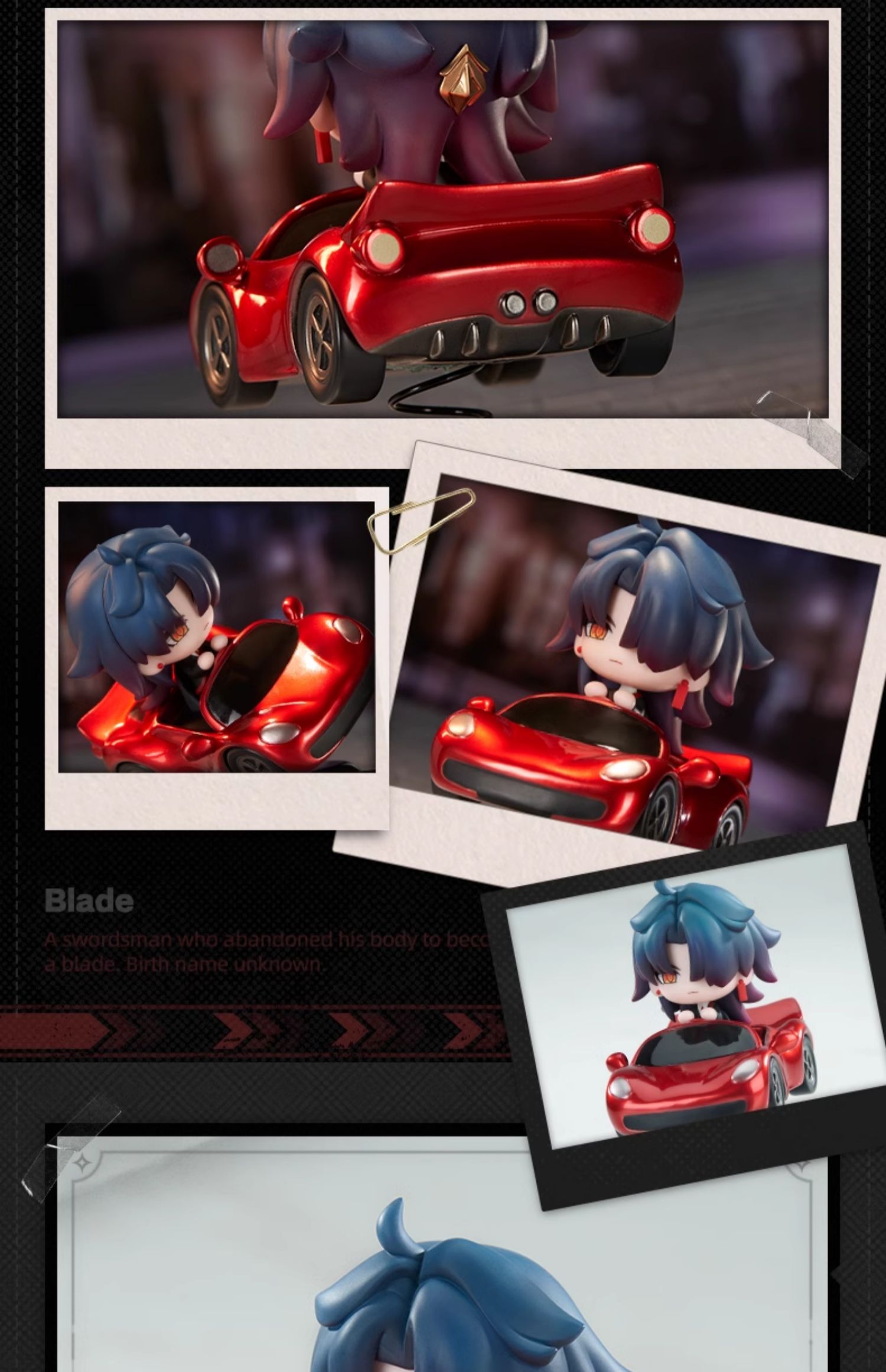Honkai: Star Rail: Blade Wobble Q-Version Figure - Racing Ver