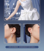 Genshin Impact: Furina Impression Theme Ribbon Bead Ear Clips