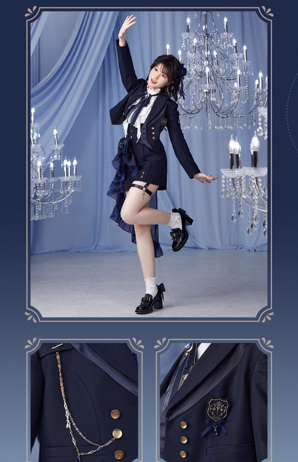 Genshin Impact: Furina Impression Series Crop Jacket - Fontaine Edition